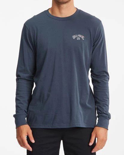 BILLABONG Arch Fill Long Sleeve T-Shirt NAVY 2 BILLABONG Arch Fill Long Sleeve T-Shirt NAVY - Image 2