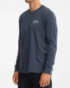 BILLABONG Arch Fill Long Sleeve T-Shirt NAVY 11 BILLABONG Arch Fill Long Sleeve T-Shirt NAVY -Mens Accessories Sales 2022 abyzt00823 billabongw nvy sd1 1