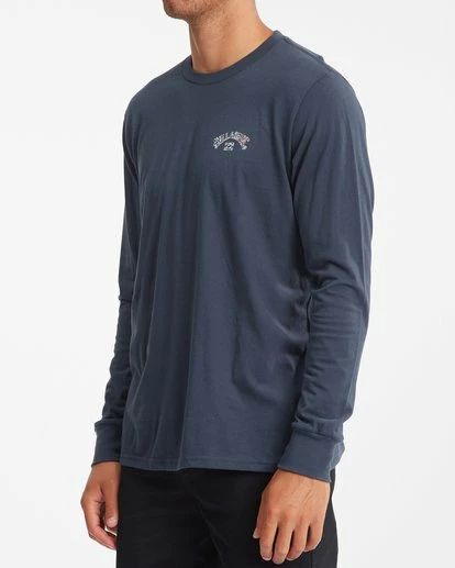 BILLABONG Arch Fill Long Sleeve T-Shirt NAVY 3 BILLABONG Arch Fill Long Sleeve T-Shirt NAVY - Image 3