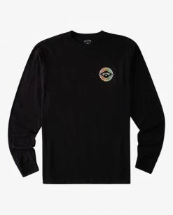 BILLABONG Rotor Arch Long Sleeve T-Shirt COASTAL BLUE -Mens Accessories Sales 2022 abyzt00824 billabongf blk frt1 1