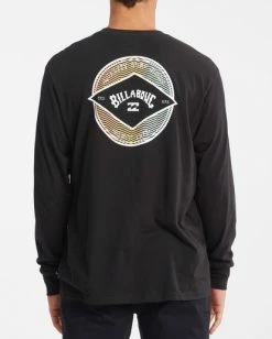 BILLABONG Rotor Arch Long Sleeve T-Shirt COASTAL BLUE -Mens Accessories Sales 2022 abyzt00824 billabongw blk bck1 1