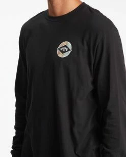 BILLABONG Rotor Arch Long Sleeve T-Shirt COASTAL BLUE -Mens Accessories Sales 2022 abyzt00824 billabongw blk dtl1 1