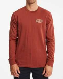 BILLABONG Artic Long Sleeve T-Shirt BRICK