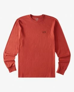 BILLABONG Stacked Arch Long Sleeve T-Shirt SEAGLASS -Mens Accessories Sales 2022 abyzt00827 billabongv brk frt1 1