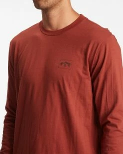BILLABONG Stacked Arch Long Sleeve T-Shirt SEAGLASS -Mens Accessories Sales 2022 abyzt00827 billabongw brk dtl1 1