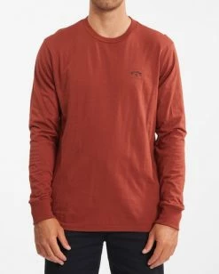 BILLABONG Stacked Arch Long Sleeve T-Shirt SEAGLASS