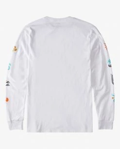 BILLABONG Plants Long Sleeve T-Shirt WHITE 15 BILLABONG Plants Long Sleeve T-Shirt WHITE -Mens Accessories Sales 2022 abyzt00829 billabongv wht bck1 1