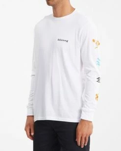 BILLABONG Plants Long Sleeve T-Shirt WHITE 11 BILLABONG Plants Long Sleeve T-Shirt WHITE -Mens Accessories Sales 2022 abyzt00829 billabongw wht sd1 1