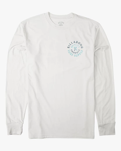 BILLABONG Abrade Wave Washed Long Sleeve T-Shirt OFF WHITE 8 BILLABONG Abrade Wave Washed Long Sleeve T-Shirt OFF WHITE - Image 8