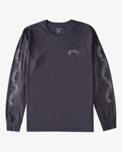 BILLABONG Dark Arch Wave Washed Long Sleeve T-Shirt WASHED BLACK -Mens Accessories Sales 2022 abyzt00834 billabongv waa frt1 1