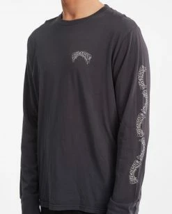 BILLABONG Dark Arch Wave Washed Long Sleeve T-Shirt WASHED BLACK -Mens Accessories Sales 2022 abyzt00834 billabongw waa dtl1 1
