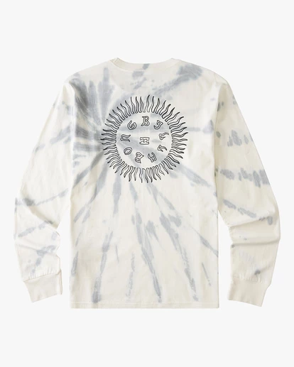 BILLABONG Old World Tie-Dye Long Sleeve T-Shirt OFF WHITE 9 BILLABONG Old World Tie-Dye Long Sleeve T-Shirt OFF WHITE - Image 9