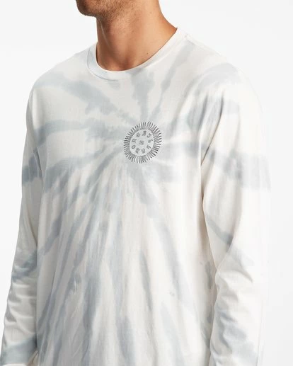 BILLABONG Old World Tie-Dye Long Sleeve T-Shirt OFF WHITE 4 BILLABONG Old World Tie-Dye Long Sleeve T-Shirt OFF WHITE - Image 4