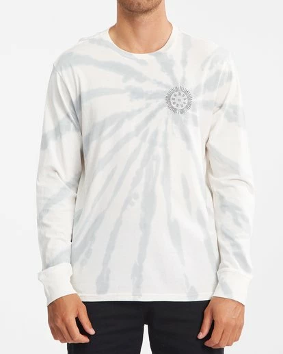 BILLABONG Old World Tie-Dye Long Sleeve T-Shirt OFF WHITE 1 BILLABONG Old World Tie-Dye Long Sleeve T-Shirt OFF WHITE
