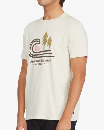 BILLABONG Park Lands Short Sleeve T-Shirt MOON 2 BILLABONG Park Lands Short Sleeve T-Shirt MOON - Image 2