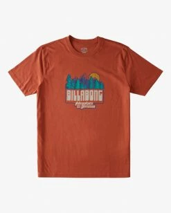 BILLABONG Woodland Short Sleeve T-Shirt RUST 12 BILLABONG Woodland Short Sleeve T-Shirt RUST -Mens Accessories Sales 2022 abyzt00842 billabongv rst frt1 1