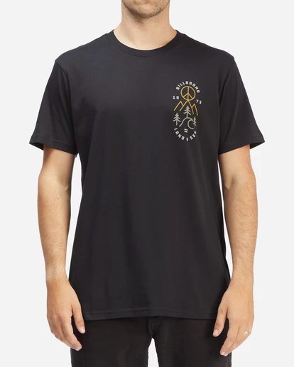 BILLABONG Tranquil Short Sleeve T-Shirt BLACK 1 BILLABONG Tranquil Short Sleeve T-Shirt BLACK