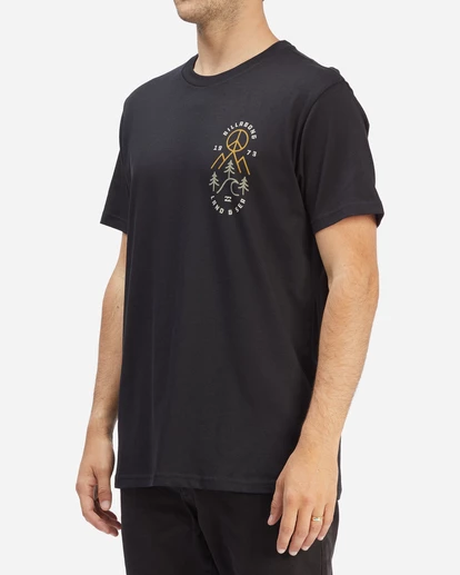 BILLABONG Tranquil Short Sleeve T-Shirt BLACK 2 BILLABONG Tranquil Short Sleeve T-Shirt BLACK - Image 2