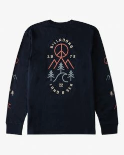BILLABONG Tranquil Long Sleeve T-Shirt NAVY -Mens Accessories Sales 2022 abyzt00846 billabongf nvy bck1 1