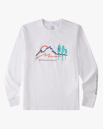 BILLABONG A/Div Scribbles Long Sleeve T-Shirt WHITE 8 BILLABONG A/Div Scribbles Long Sleeve T-Shirt WHITE - Image 8