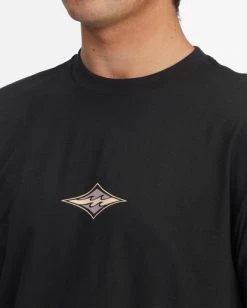 BILLABONG Diamond Wave Short Sleeve T-Shirt LIGHT LAVENDER -Mens Accessories Sales 2022 abyzt00867 billabongw blk dtl1 2