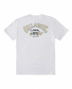 BILLABONG Theme Arch Short Sleeve T-Shirt WHITE 13 BILLABONG Theme Arch Short Sleeve T-Shirt WHITE -Mens Accessories Sales 2022 abyzt00869 billabongf wht bck1 2