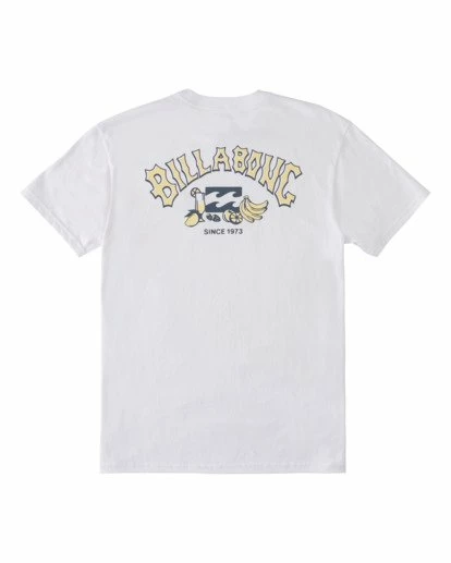 BILLABONG Theme Arch Short Sleeve T-Shirt WHITE 7 BILLABONG Theme Arch Short Sleeve T-Shirt WHITE - Image 7