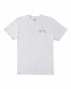 BILLABONG Theme Arch Short Sleeve T-Shirt WHITE 12 BILLABONG Theme Arch Short Sleeve T-Shirt WHITE -Mens Accessories Sales 2022 abyzt00869 billabongf wht frt1 2