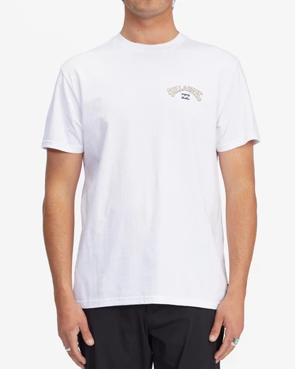 BILLABONG Theme Arch Short Sleeve T-Shirt WHITE 1 BILLABONG Theme Arch Short Sleeve T-Shirt WHITE