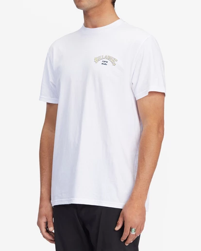 BILLABONG Theme Arch Short Sleeve T-Shirt WHITE 3 BILLABONG Theme Arch Short Sleeve T-Shirt WHITE - Image 3