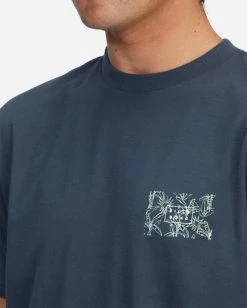 BILLABONG Diecut Short Sleeve T-Shirt NAVY -Mens Accessories Sales 2022 abyzt00873 billabongw nvy dtl1 2