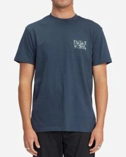 BILLABONG Diecut Short Sleeve T-Shirt NAVY