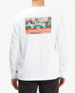 BILLABONG A/Div Arch Organic Long Sleeve T-Shirt BLACK -Mens Accessories Sales 2022 abyzt00874 billabongw wht bck1 1