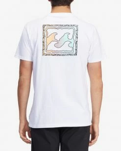BILLABONG Crayon Wave Short Sleeve T-Shirt NAVY -Mens Accessories Sales 2022 abyzt00875 billabongw wht bck1 1