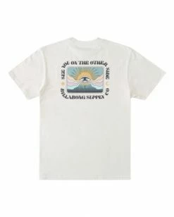 BILLABONG Sight Short Sleeve T-Shirt OFF WHITE -Mens Accessories Sales 2022 abyzt00877 billabongf ofw bck1 1