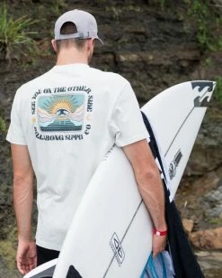 BILLABONG Sight Short Sleeve T-Shirt OFF WHITE