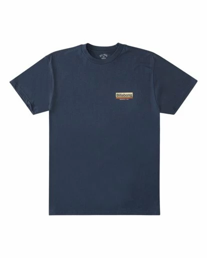 BILLABONG Walled Short Sleeve T-Shirt NAVY 7 BILLABONG Walled Short Sleeve T-Shirt NAVY - Image 7