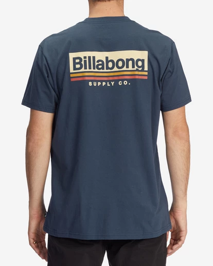 BILLABONG Walled Short Sleeve T-Shirt NAVY 5 BILLABONG Walled Short Sleeve T-Shirt NAVY - Image 5