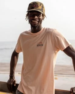 BILLABONG Lounge Short Sleeve T-Shirt DUSTY PINK