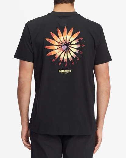 BILLABONG Hologram Short Sleeve T-Shirt BLACK 3 BILLABONG Hologram Short Sleeve T-Shirt BLACK - Image 3
