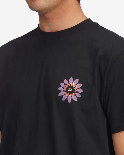 BILLABONG Hologram Short Sleeve T-Shirt BLACK 4 BILLABONG Hologram Short Sleeve T-Shirt BLACK - Image 4