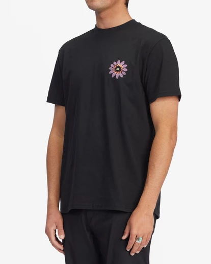 BILLABONG Hologram Short Sleeve T-Shirt BLACK 2 BILLABONG Hologram Short Sleeve T-Shirt BLACK - Image 2