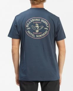 BILLABONG Hotel Nowhere Short Sleeve T-Shirt NAVY -Mens Accessories Sales 2022 abyzt00882 billabongw nvy bck1 3