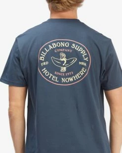BILLABONG Hotel Nowhere Short Sleeve T-Shirt NAVY -Mens Accessories Sales 2022 abyzt00882 billabongw nvy dtl1 3