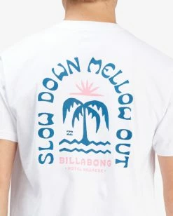 BILLABONG Heat Short Sleeve T-Shirt WHITE -Mens Accessories Sales 2022 abyzt00899 billabongw wht dtl1 1