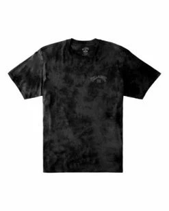 BILLABONG Arch Tie-Dye Short Sleeve T-Shirt BLACK -Mens Accessories Sales 2022 abyzt00902 billabongf blk frt1 1