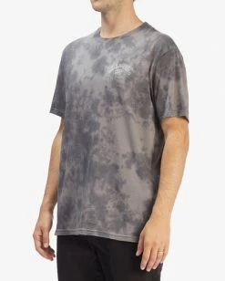 BILLABONG Arch Tie-Dye Short Sleeve T-Shirt BLACK -Mens Accessories Sales 2022 abyzt00902 billabongw blk sd1 1