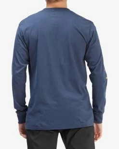 BILLABONG Unity Long Sleeve T-Shirt DENIM -Mens Accessories Sales 2022 abyzt00904 billabongw den bck1 1