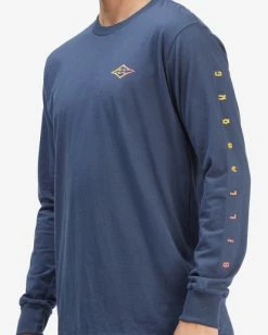 BILLABONG Unity Long Sleeve T-Shirt DENIM -Mens Accessories Sales 2022 abyzt00904 billabongw den dtl1 1