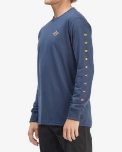 BILLABONG Unity Long Sleeve T-Shirt DENIM -Mens Accessories Sales 2022 abyzt00904 billabongw den sd1 1